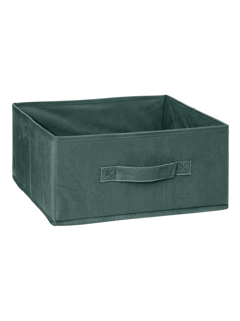 Boîte de rangement en velours MIX 'N MODUL Vert - Kiabi