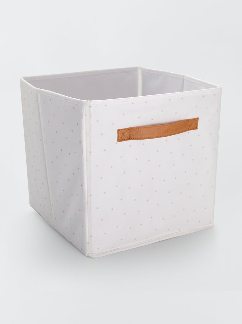 Boite de rangement 'étoiles' Blanc - Kiabi