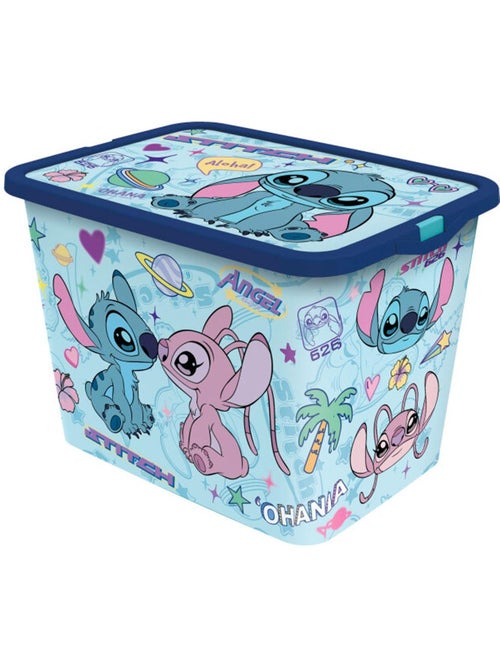 Boîte de rangement jouets 23 L avec couvercle 'Stitch' - Kiabi Boîte de rangement jouets 23 L avec couvercle 'Stitch' - Kiabi