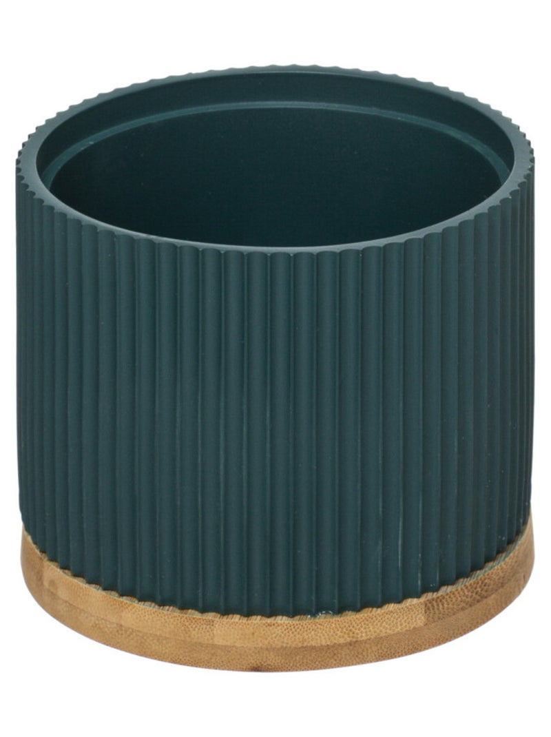 Boite de rangement & Miroir de salle de bain - Atmosphera Bleu pétrole - Kiabi