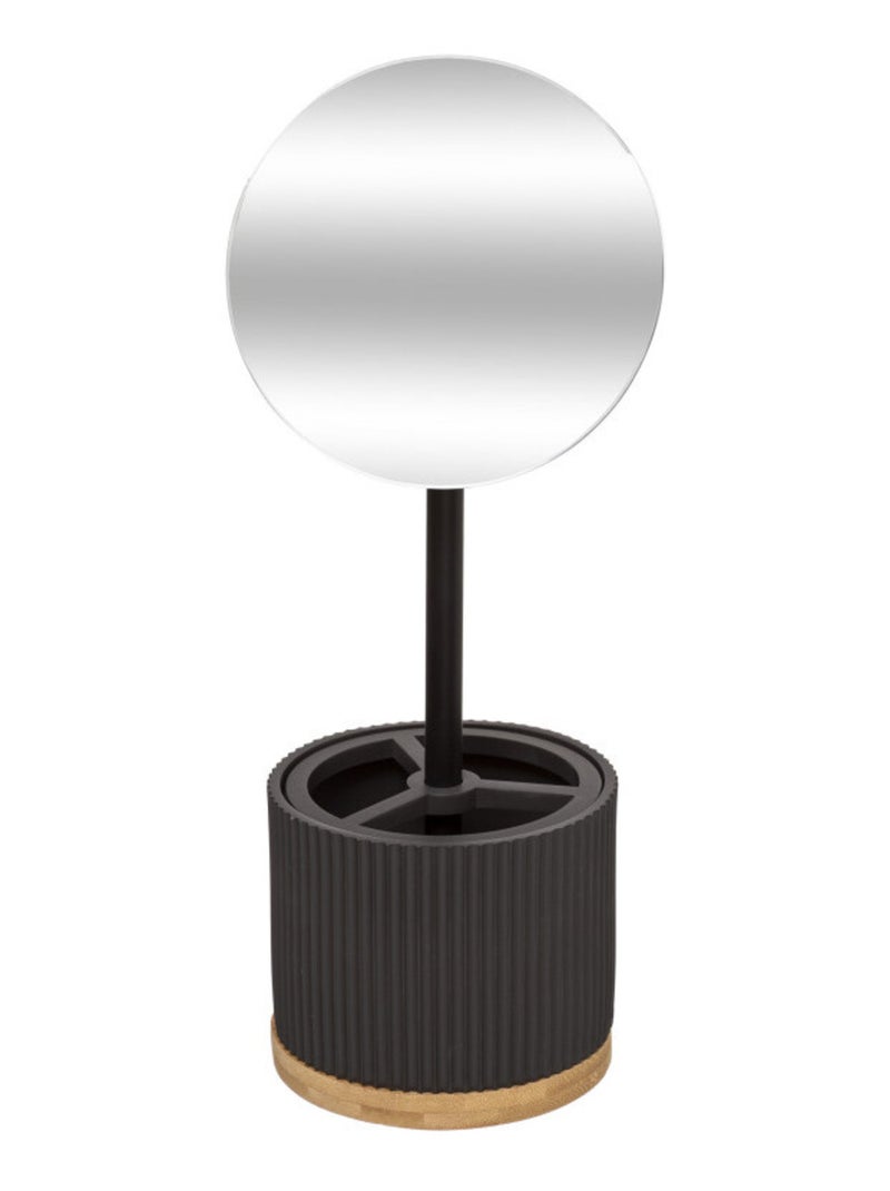 Boite de rangement & Miroir de salle de bain - Atmosphera Gris foncé - Kiabi