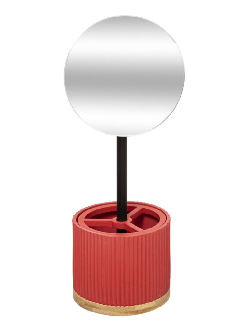 Boite de rangement & Miroir de salle de bain - Atmosphera Rose - Kiabi