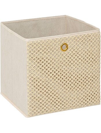 Panier de rangement décor tressé 31x31cm - AFIBEL