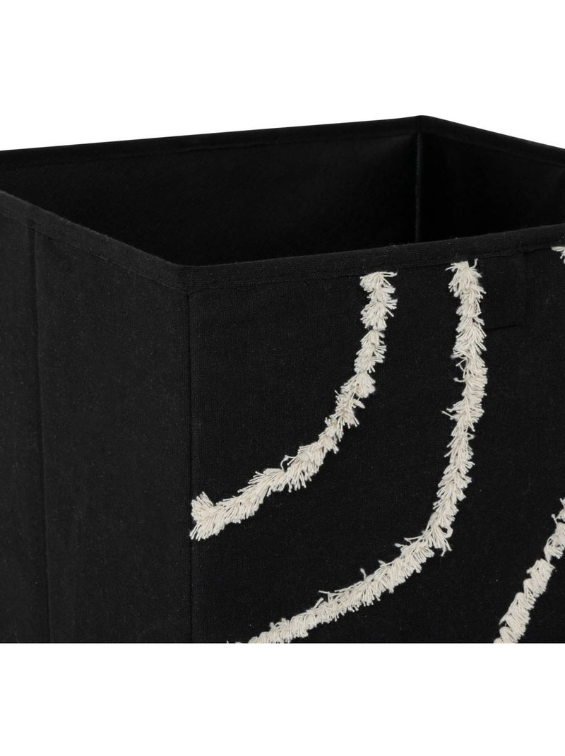 Boîte de rangement pliable design bali MIX'N MODUL Noir - Kiabi