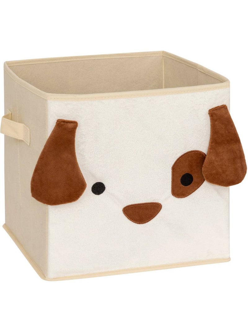 Boîte de rangement pliable en tissu à motif ludique JOEY Beige - Kiabi