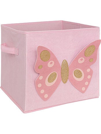 Boîte de rangement pliable en tissu à motif ludique JOEY