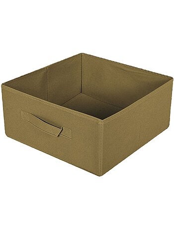Boîte de rangement pliable en tissu avec poignée