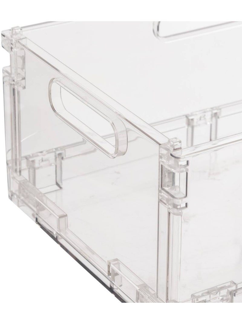 Boîte de rangement pliable et empilable 7,5L FOLD'N'BOX Transparent - Kiabi