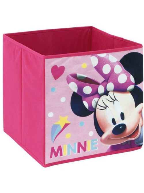 Boîte de rangement pliable Minnie Mouse pour jouets 31x31x31cm - Kiabi
