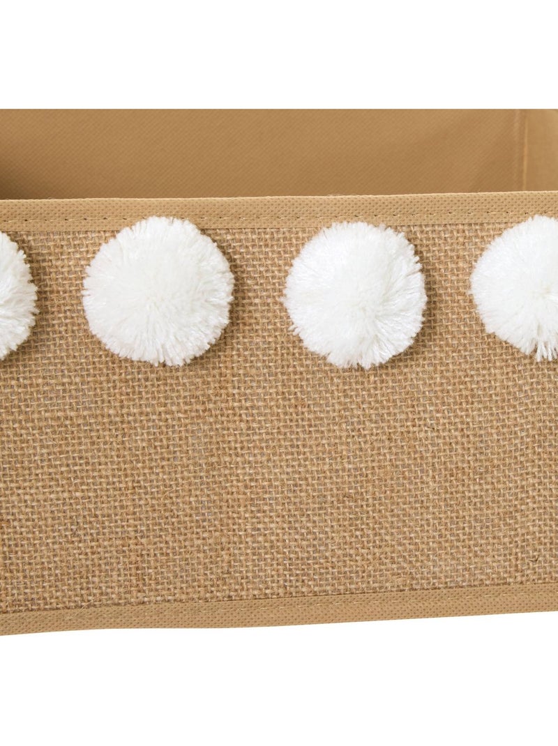 Boîte de rangement pliable pour enfant yuki Beige - Kiabi