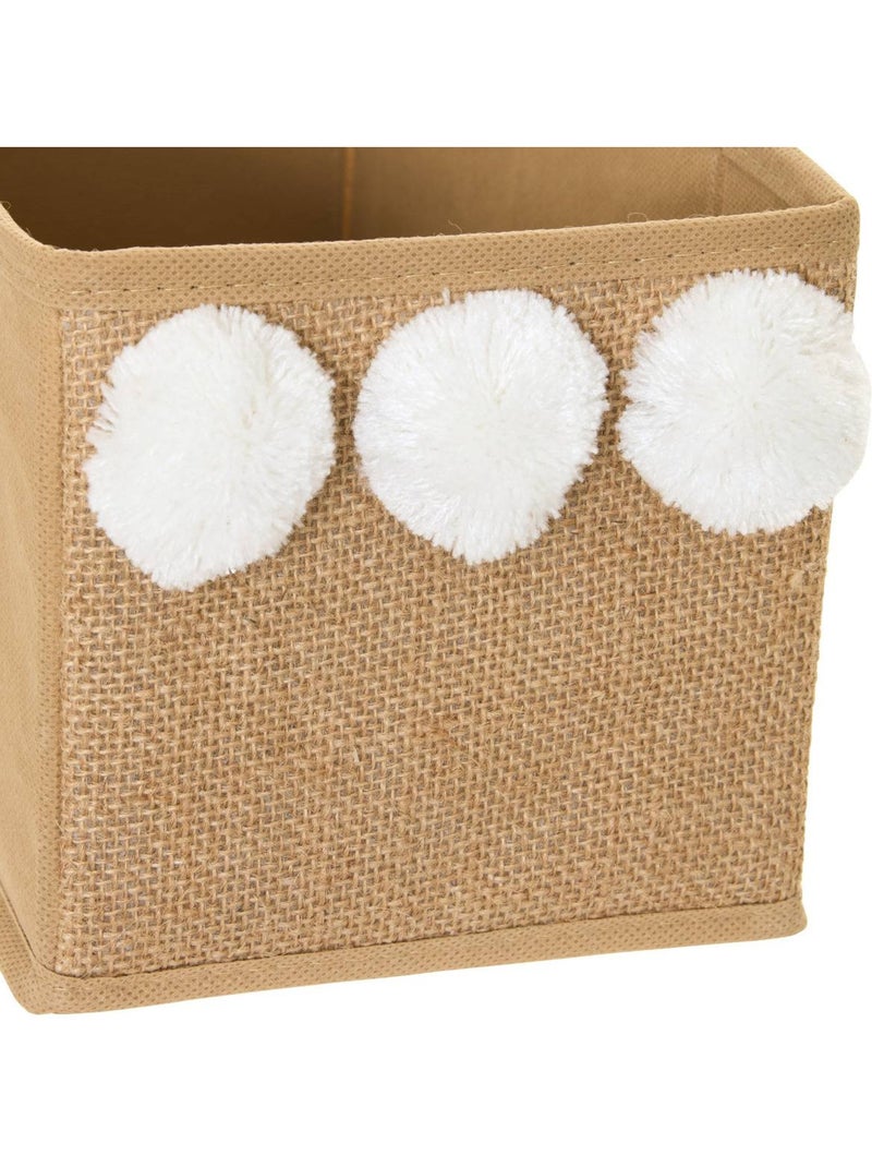 Boîte de rangement pliable pour enfant yuki Beige - Kiabi