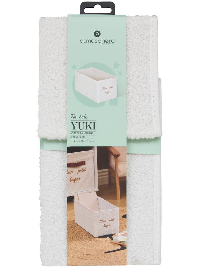 Boîte de rangement pliable pour enfant yuki Blanc - Kiabi