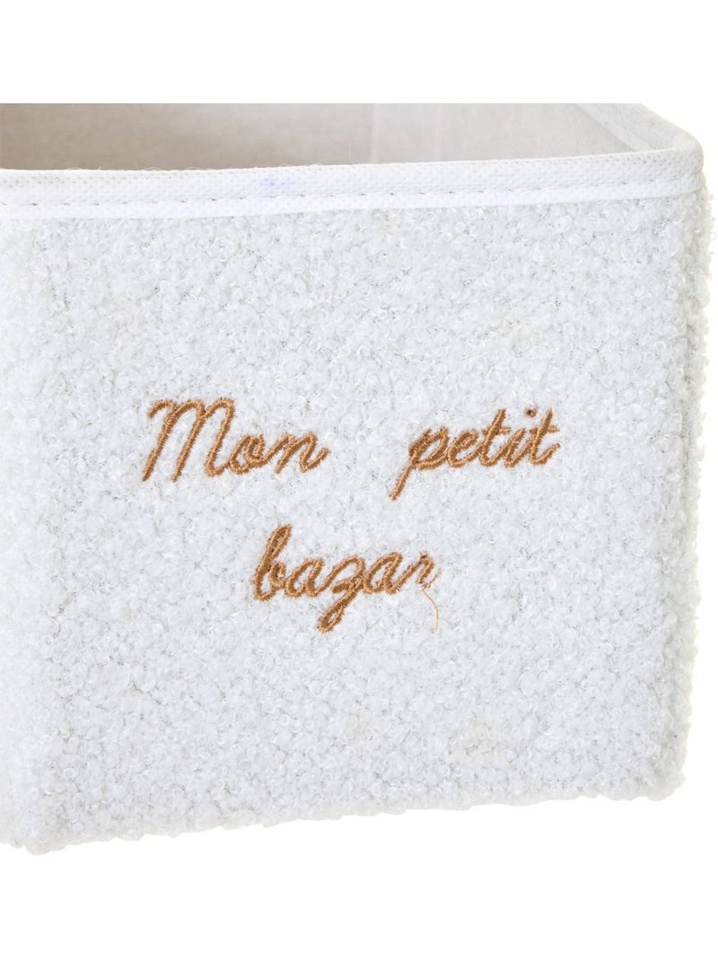 Boîte de rangement pliable pour enfant yuki Blanc - Kiabi