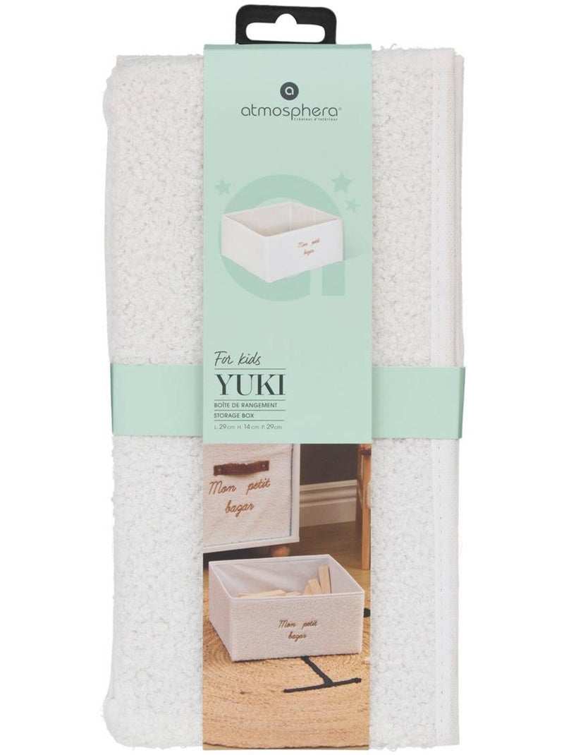 Boîte de rangement pliable pour enfant yuki Blanc - Kiabi