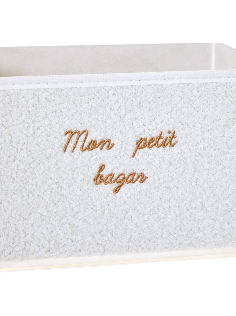 Boîte de rangement pliable pour enfant yuki Blanc - Kiabi