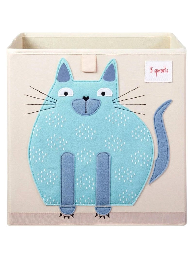 Boîte de rangement pour jouets, Chat 3 Sprouts Beige - Kiabi