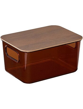 Boîte de rangement rectangulaire avec couvercle LYCIA