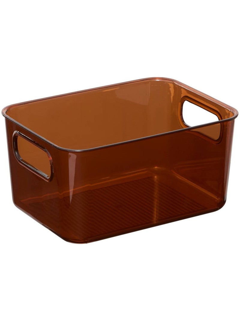 Boîte de rangement rectangulaire avec couvercle LYCIA Rose - Kiabi