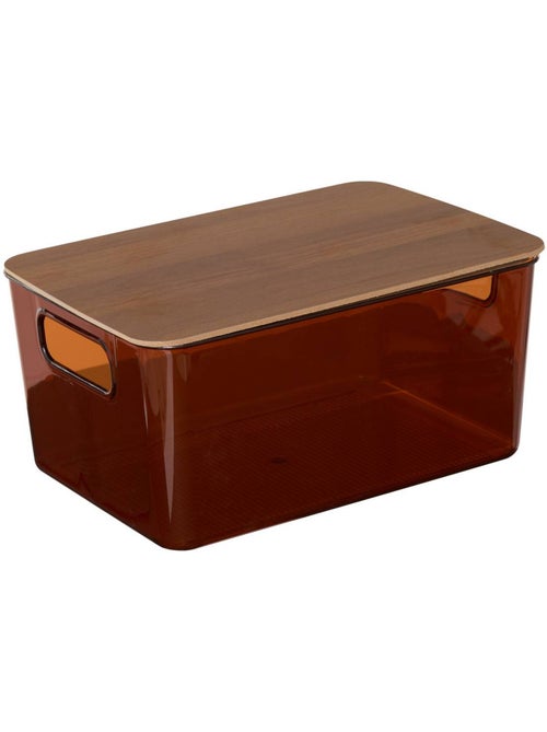 Boîte de rangement rectangulaire avec couvercle LYCIA - Kiabi