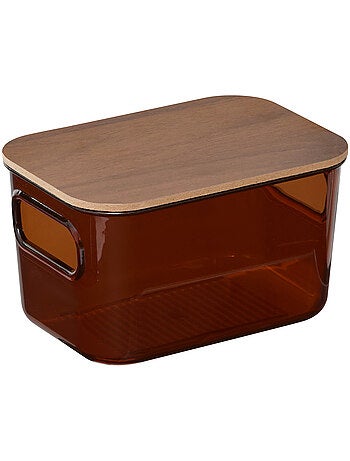 Boîte de rangement rectangulaire avec couvercle LYCIA