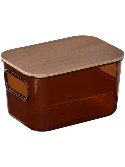 Boîte de rangement rectangulaire avec couvercle lycia - Kiabi