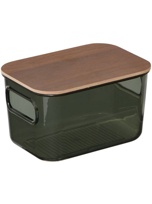 Boîte de rangement rectangulaire avec couvercle lycia - Kiabi