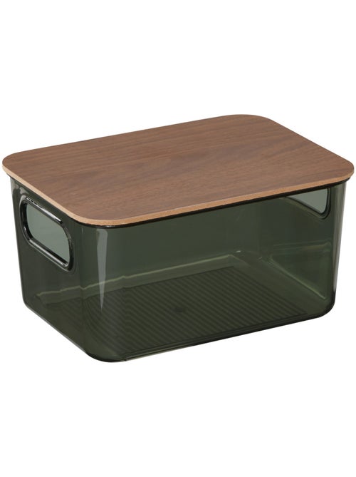 Boîte de rangement rectangulaire avec couvercle lycia - Kiabi