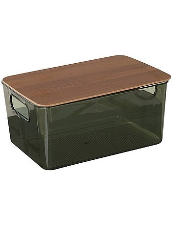 Boîte de rangement rectangulaire avec couvercle LYCIA