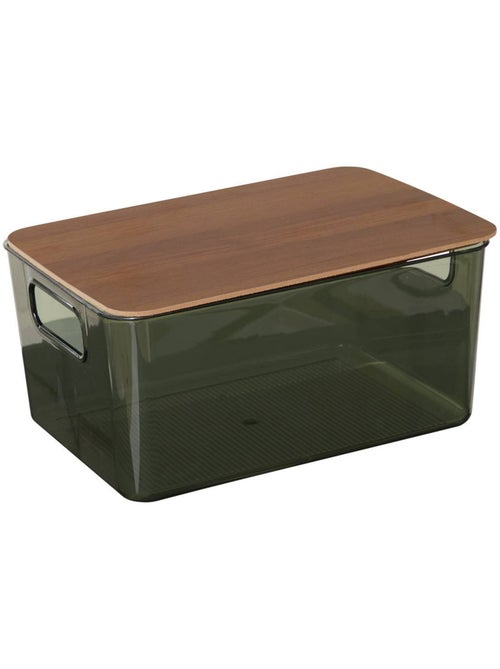 Boîte de rangement rectangulaire avec couvercle LYCIA - Kiabi Boîte de rangement rectangulaire avec couvercle LYCIA - Kiabi