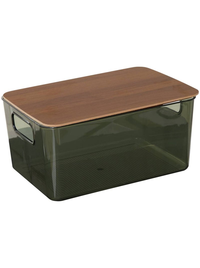 Boîte de rangement rectangulaire avec couvercle LYCIA Vert - Kiabi