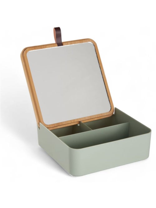 Boîte de rangement rectangulaire avec miroir BATHROOM - Kiabi