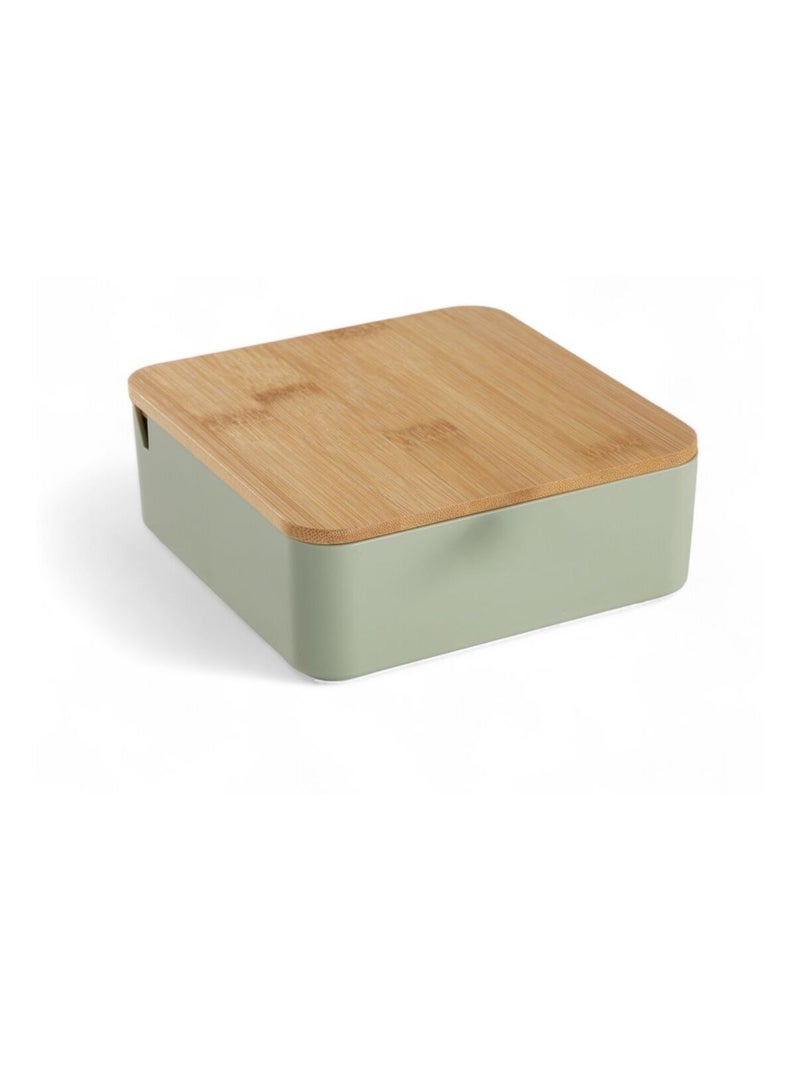 Boîte de rangement rectangulaire avec miroir BATHROOM Vert - Kiabi