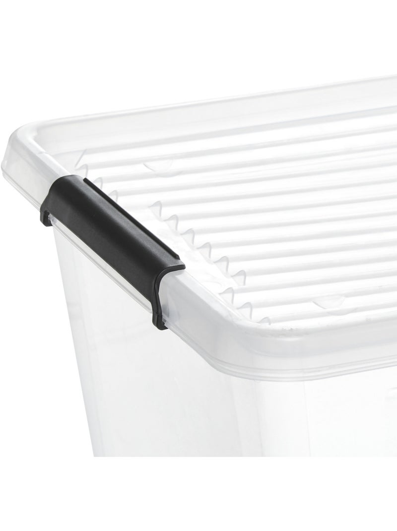 Boîte de rangement rectangulaire CLIP'N BOX Transparent - Kiabi