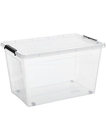 Boîte de rangement rectangulaire clip'n box