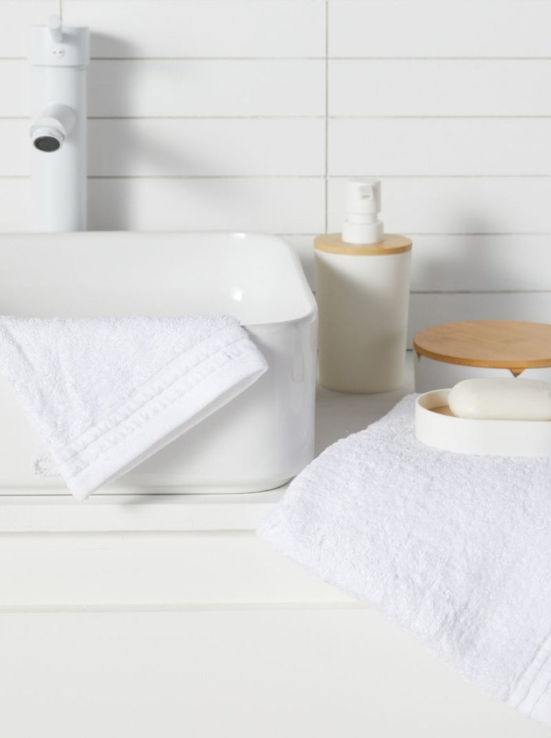 Boîte de rangement ronde avec miroir BATHROOM Blanc - Kiabi