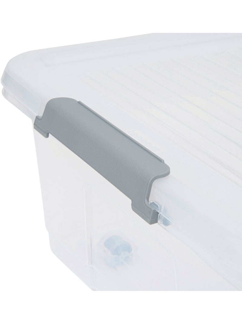 Boîte de rangement sous lit 33L FLIP N BED Transparent - Kiabi