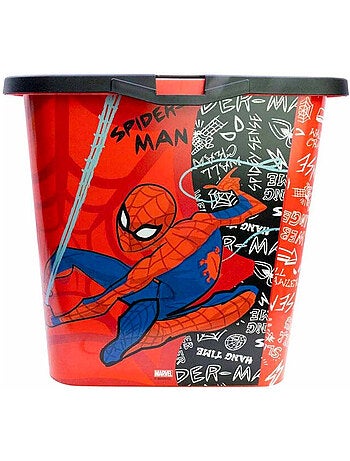 Boîte de rangement Spiderman 23 L avec couvercle à clic