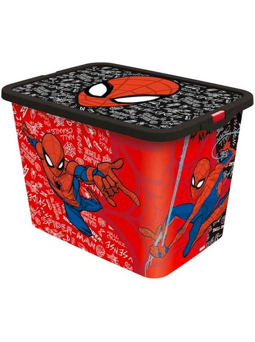Boîte de rangement Spiderman 23 L avec couvercle à clic - Kiabi Boîte de rangement Spiderman 23 L avec couvercle à clic - Kiabi