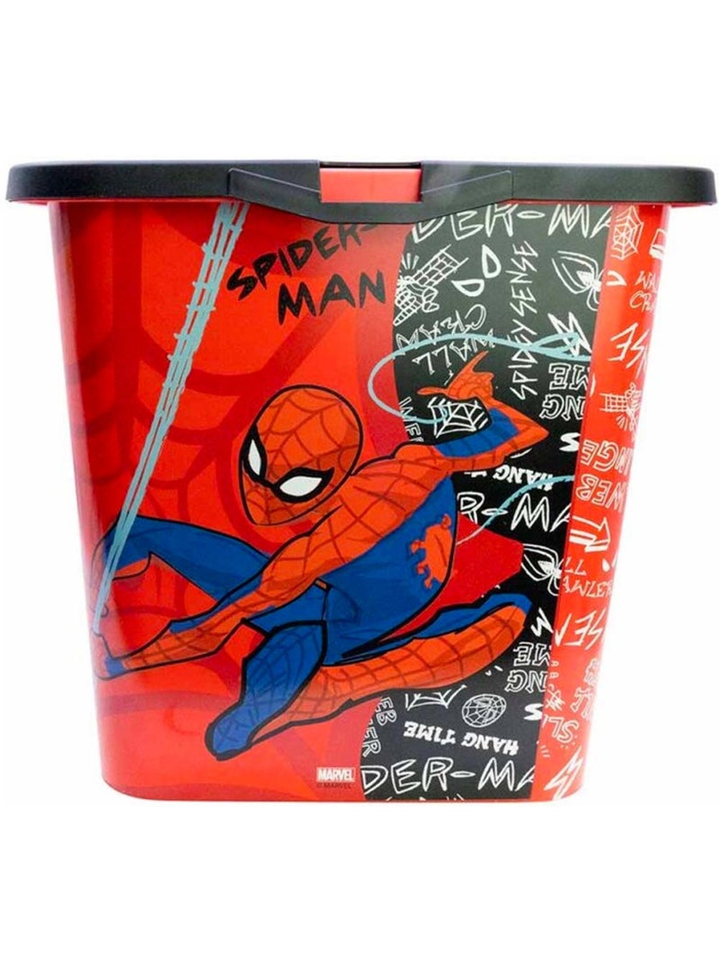 Boîte de rangement Spiderman 23 L avec couvercle à clic Rouge - Kiabi