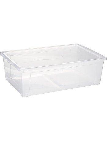 Boîte de rangement transparente 30L avec couvercle STORE N' BOX