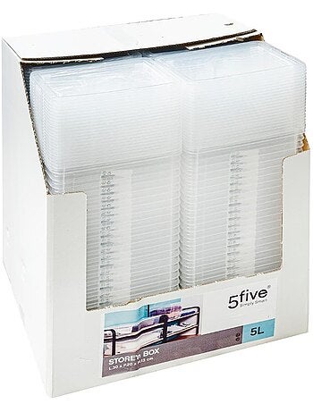 Boîte de rangement transparente 5L avec couvercle STORE N' BOX