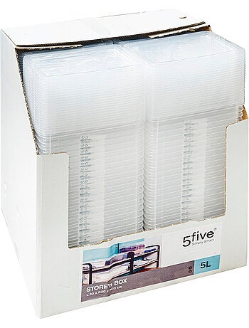 Boîte de rangement transparente 5L avec couvercle STORE N' BOX