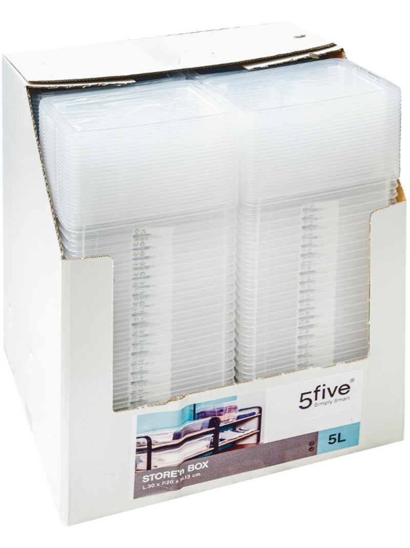 Boîte de rangement transparente 5L avec couvercle STORE N' BOX Transparent - Kiabi