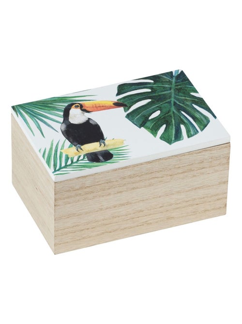 Boîte de rangement tropicale Tucan - L. 10 x H. 8 cm - Kiabi