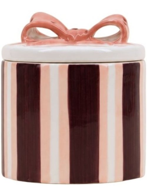 Boite déco en céramique avec noeud rose et violet 14cm - Kiabi Boite déco en céramique avec noeud rose et violet 14cm - Kiabi
