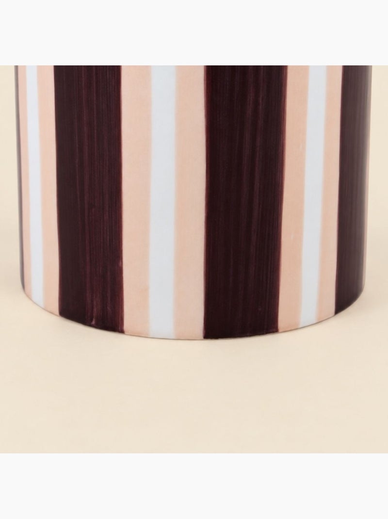 Boite déco en céramique avec noeud rose et violet 14cm Violet - Kiabi