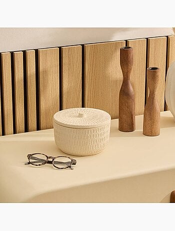 Boîte décorative d15,5cm céramique sien