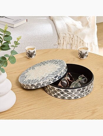 Boîte décorative D25,5cm nacrée e SHEILA