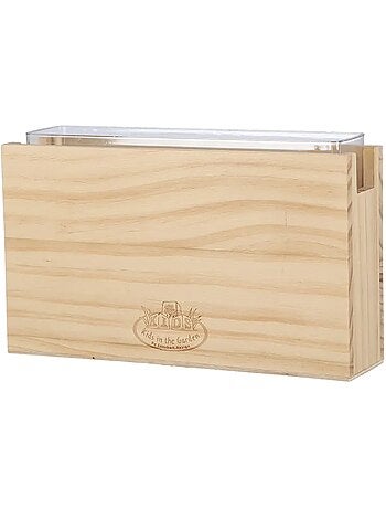 Boîte d'observation des racines en bois
