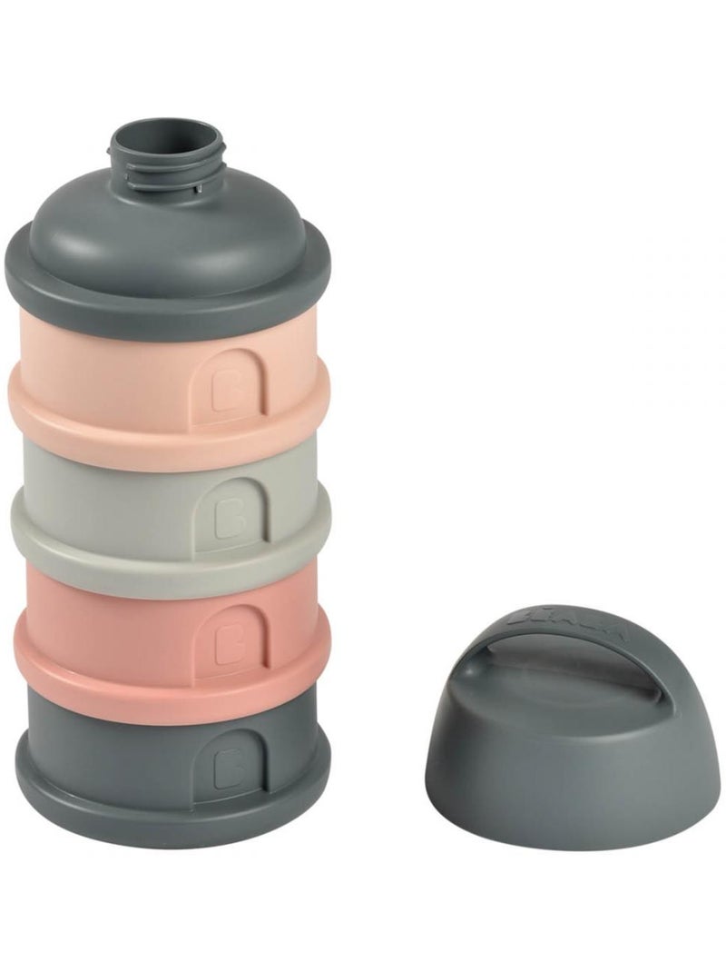 Boîte doseuse - 4 compartiments - Mineral grey/pink Violet - Kiabi